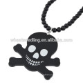 Cartoon acrylic black beads skull sweater chain fashion beaded necklace